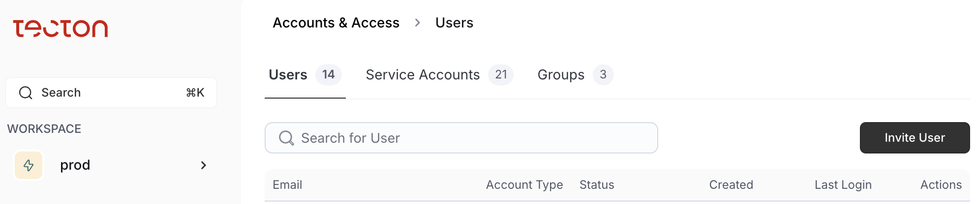 Accounts & Access